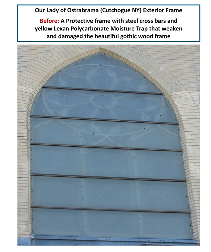 Egan Church Furnishing & Restoration - Hurricane Code Protective Frame for Our Lady of Ostrabrama Church