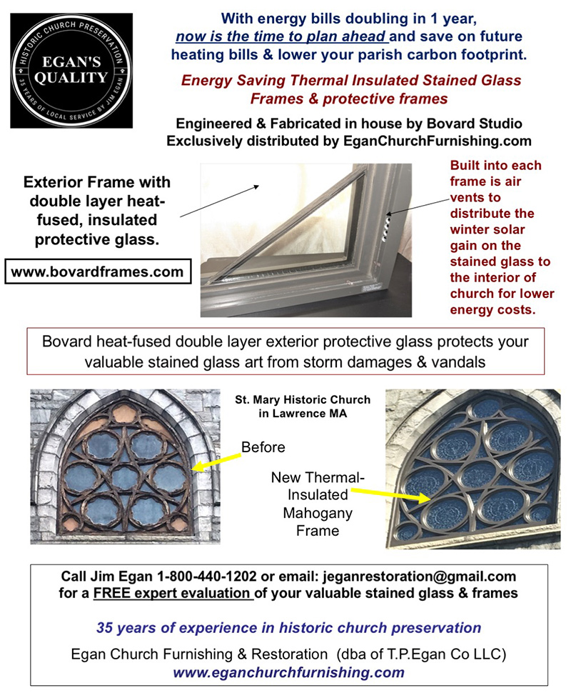 Egan Church Furnishing & Restoration - Energy Saving Insulated Frames