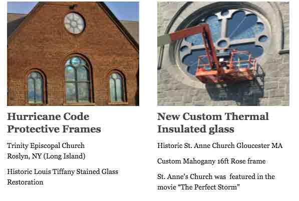Egan Church Furnishing & Restoration - Stained Glass Protective Frames