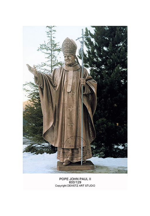 Pope John Paul II - 600/129 Cast Bronze