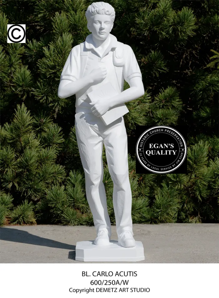 Egan Church Furnishing & Restoration - Egan Church Furnishing & Restoration - St. Carlo Acutis Statue - Demetz Studio