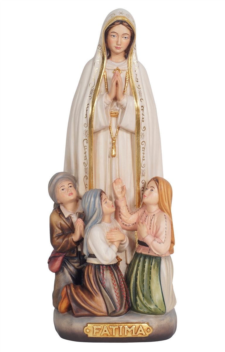 Our Lady of Fátima with little shepherds