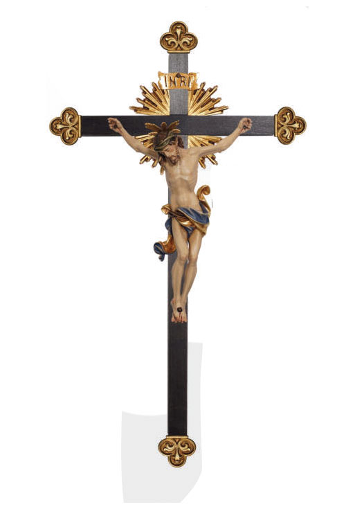 Corpus Leonardo with halo-cross Baroque with shine