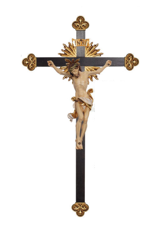 Corpus Leonardo with halo-cross Baroque with shine